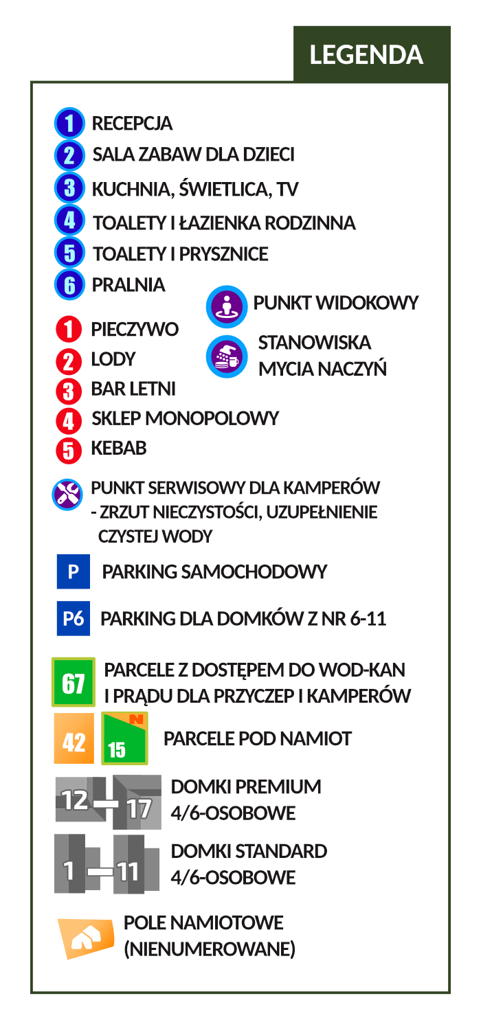 legenda do planu pola